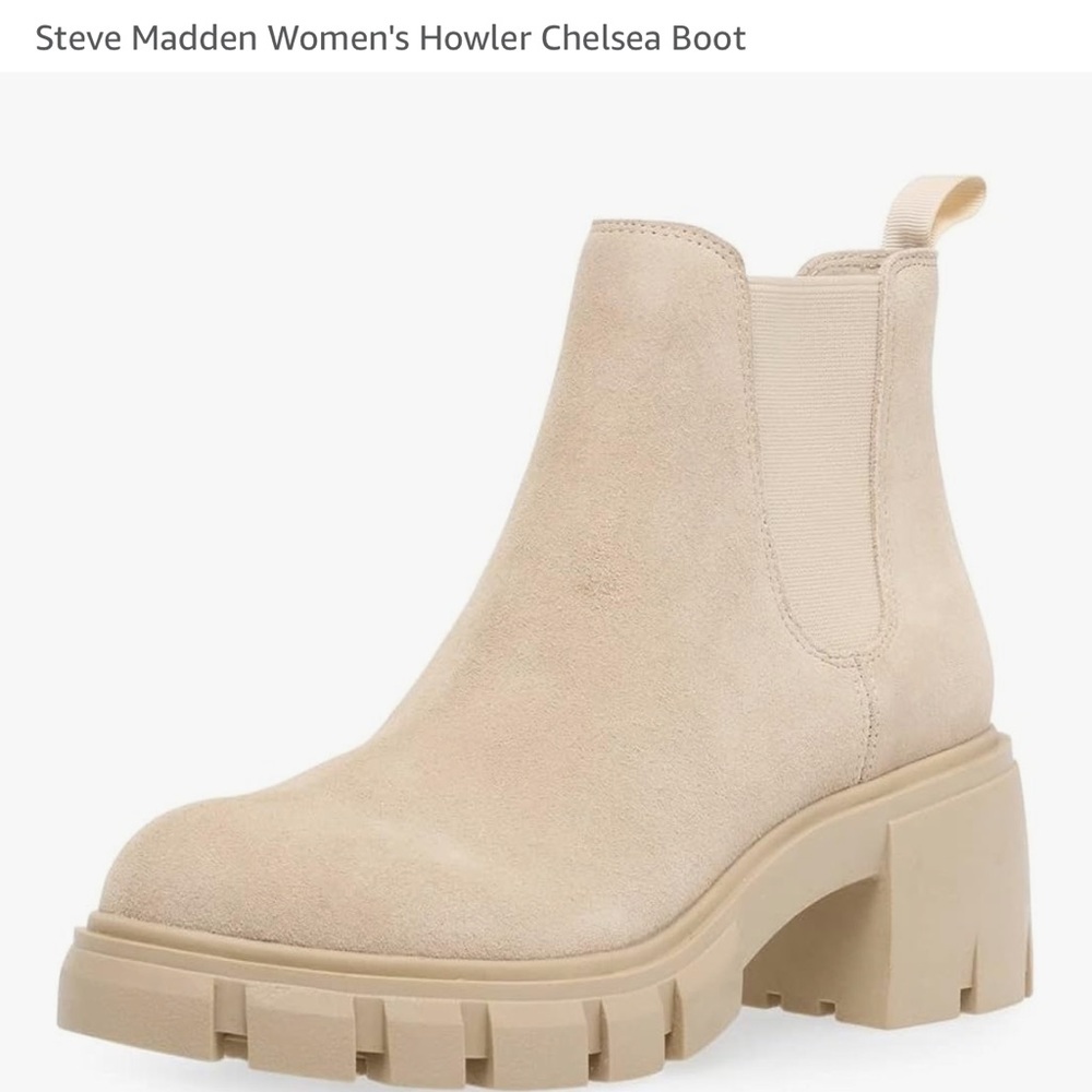 Steve Madden Tan Suede Ankle Booties